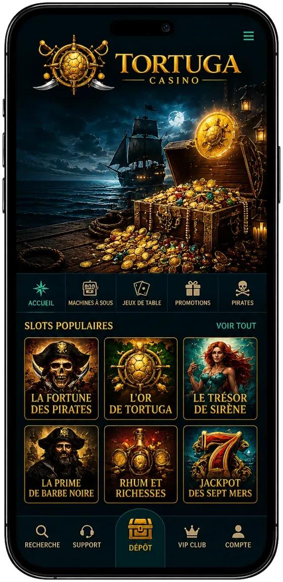 Tortuga Casino - meilleur casino live en ligne 2026